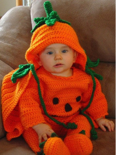 Crochet Pumpkin infant 2024 outfit