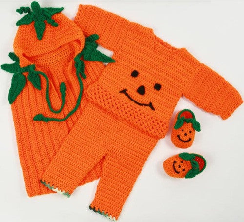 Precious Pumpkin Romper Set Crochet Pattern– Maggie's Crochet