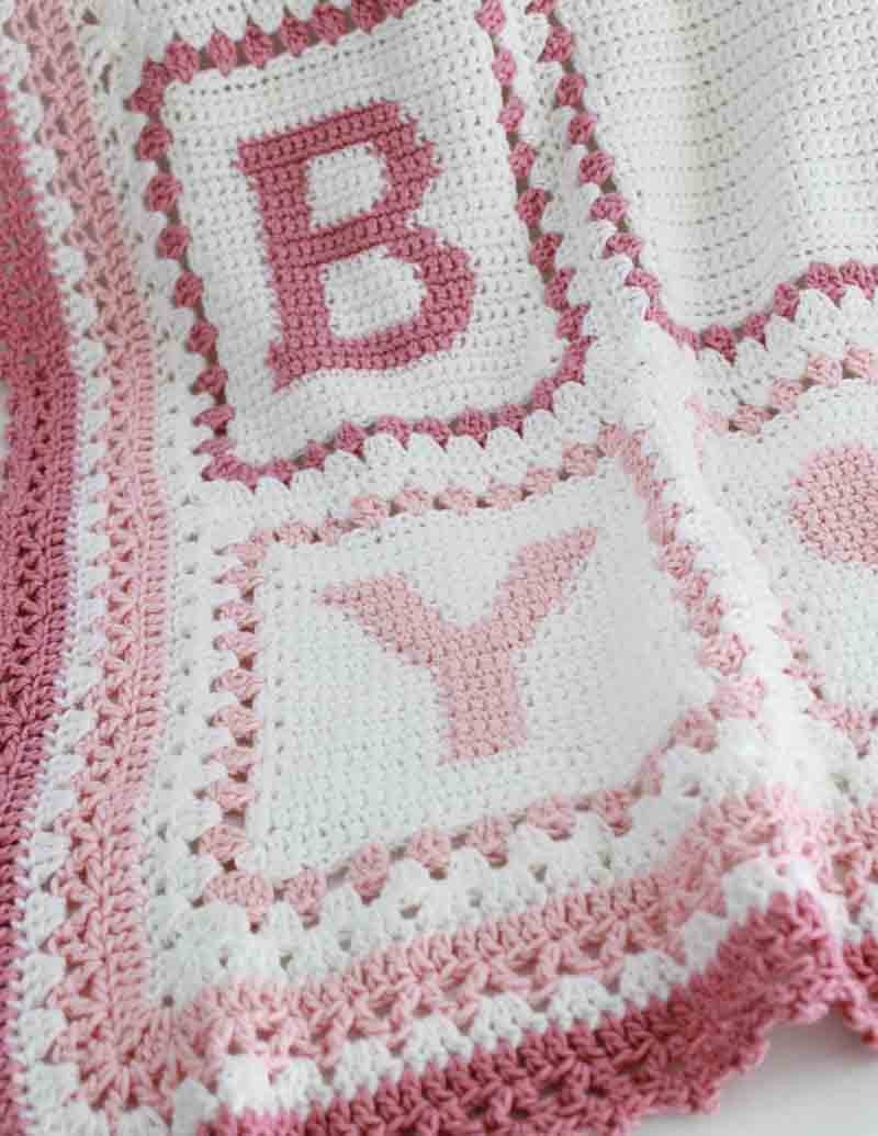 Abc baby blanket online crochet pattern