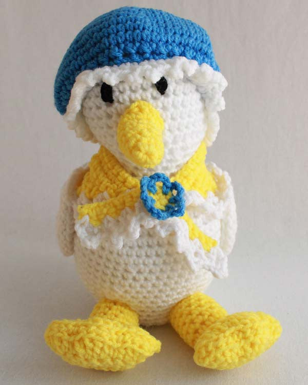 Crochet Flower Duck With a Hat and Bag Crochet Pattern Duck 