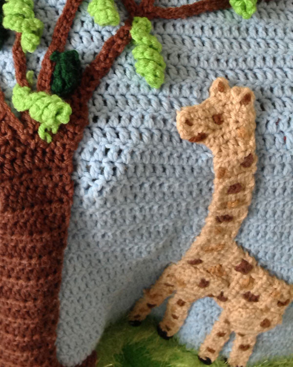 Giraffe filet crochet online pattern