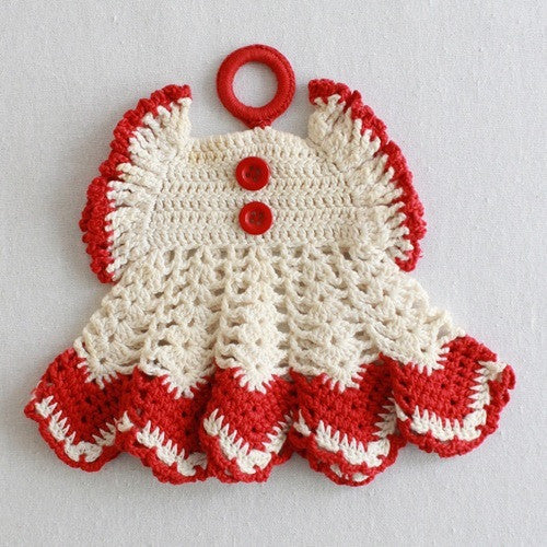 Free crochet baby christmas dress online patterns