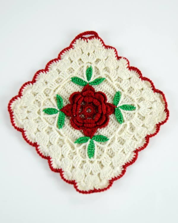 Vintage Floral Potholders Crochet Patterns– Maggie's Crochet