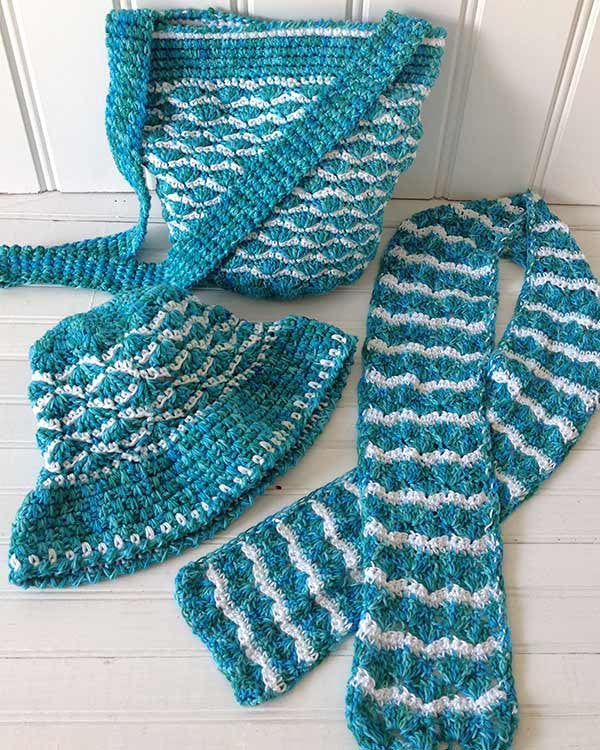 Seaside Dishcloths Set Crochet Pattern– Maggie's Crochet