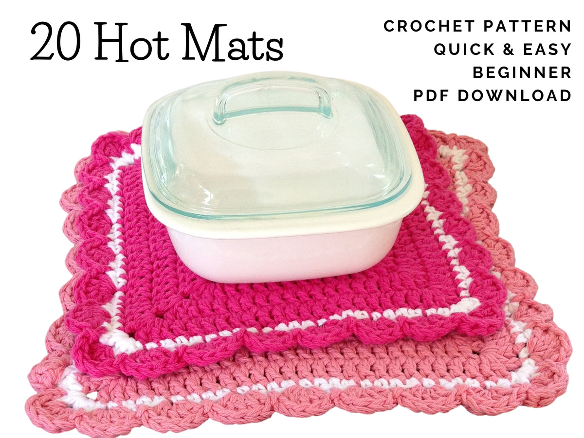 17 Hot Pad Patterns to Crochet and Sew – Tip Junkie