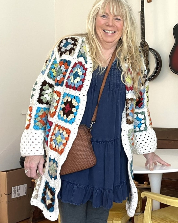 Granny Square Coat Crochet Pattern