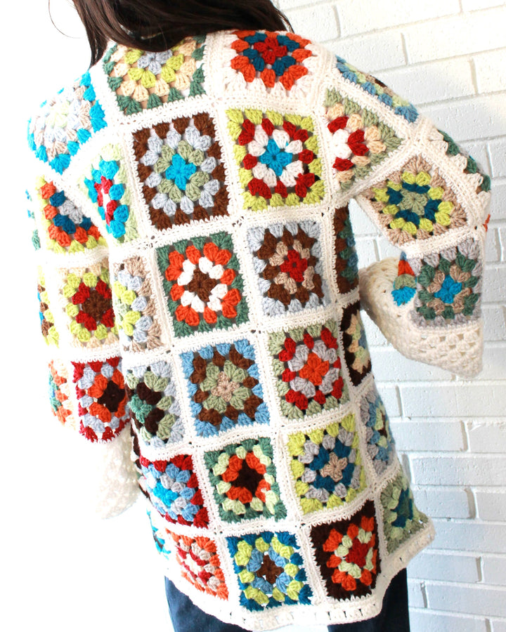 Granny Square Coat Crochet Pattern