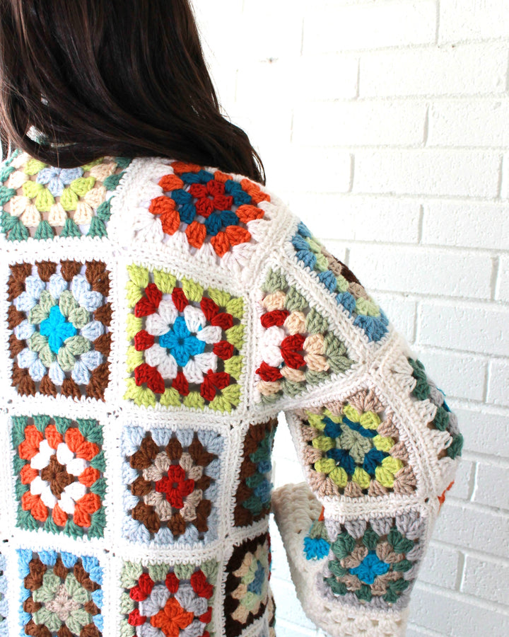 Granny Square Coat Crochet Pattern