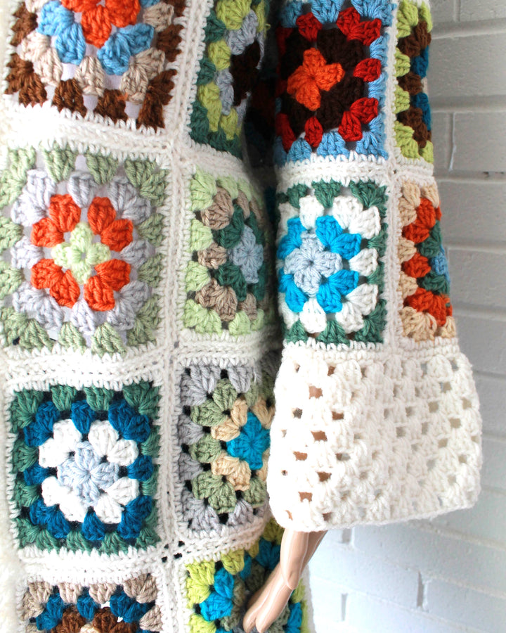 Granny Square Coat Crochet Pattern