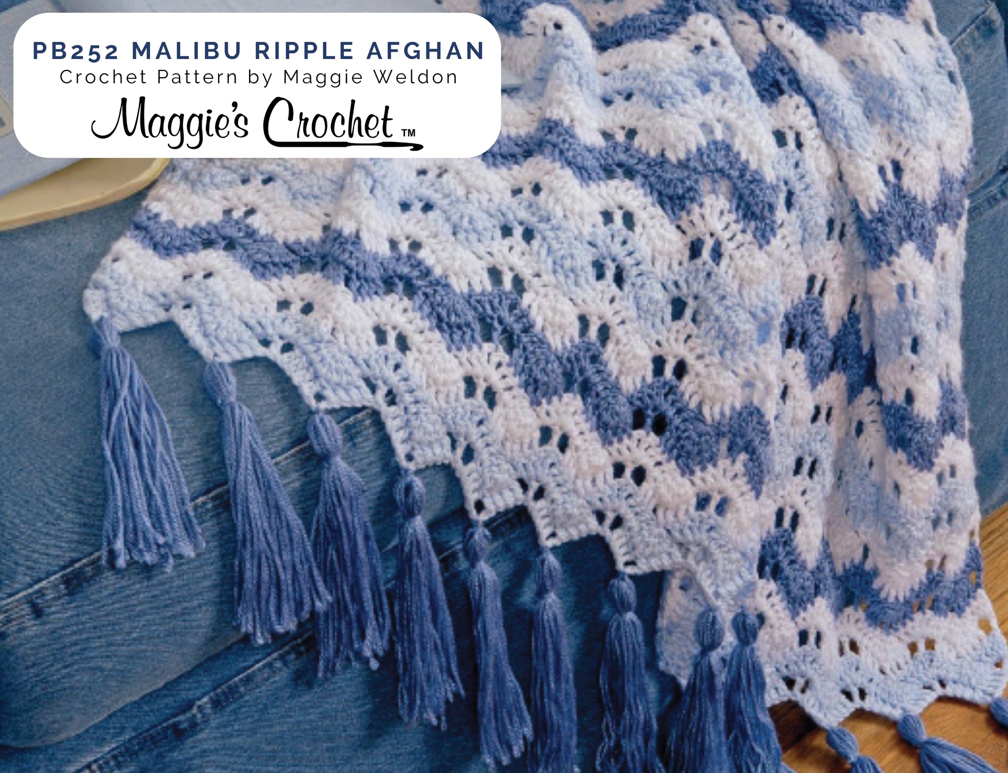 Download the Cozy Ripples and Lace Throw Crochet Pattern