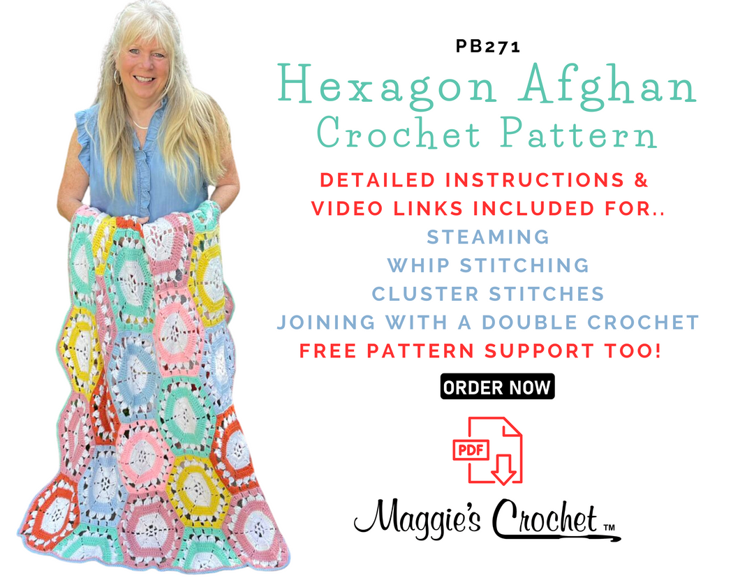 NEW Hexagon Afghan Crochet Pattern