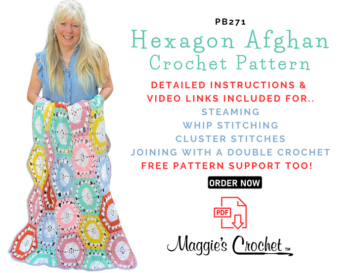 NEW Hexagon Afghan Crochet Pattern