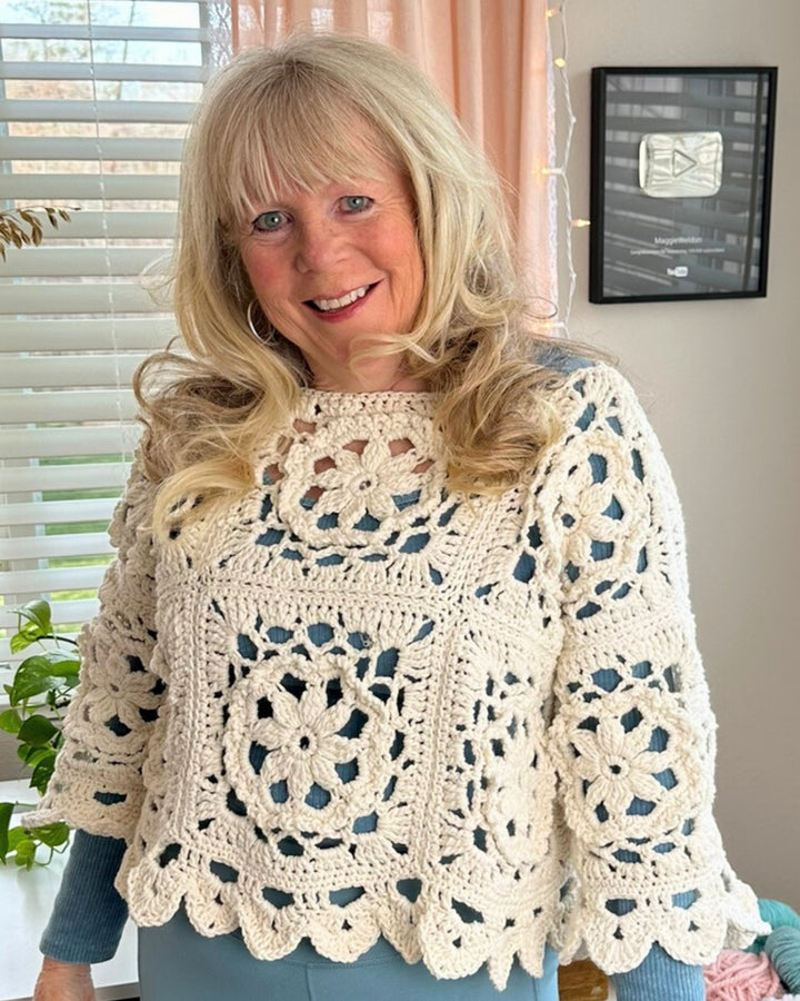 Lacy Embrace Sweater Crochet Pattern