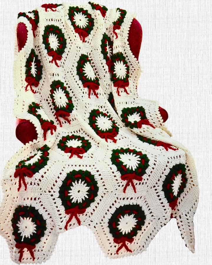 Holiday Afghans 1 Crochet Pattern Leaflet PDF Download