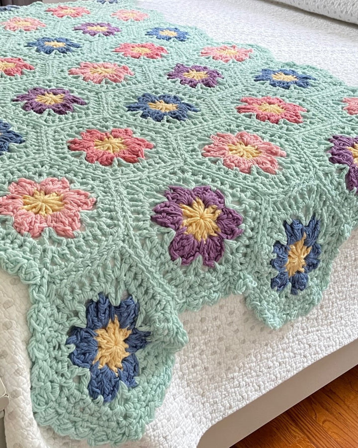 Flower Garden Afghan Crochet Pattern