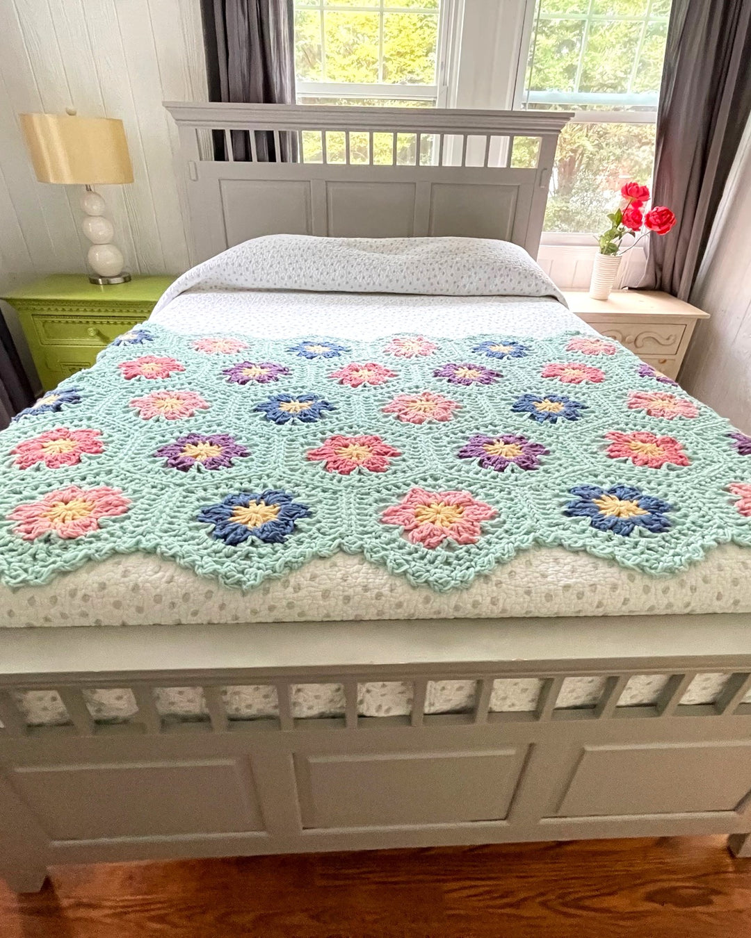 Flower Garden Afghan Crochet Pattern