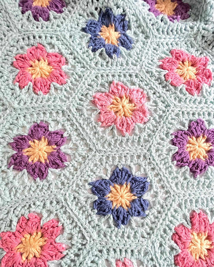 Flower Garden Afghan Crochet Pattern