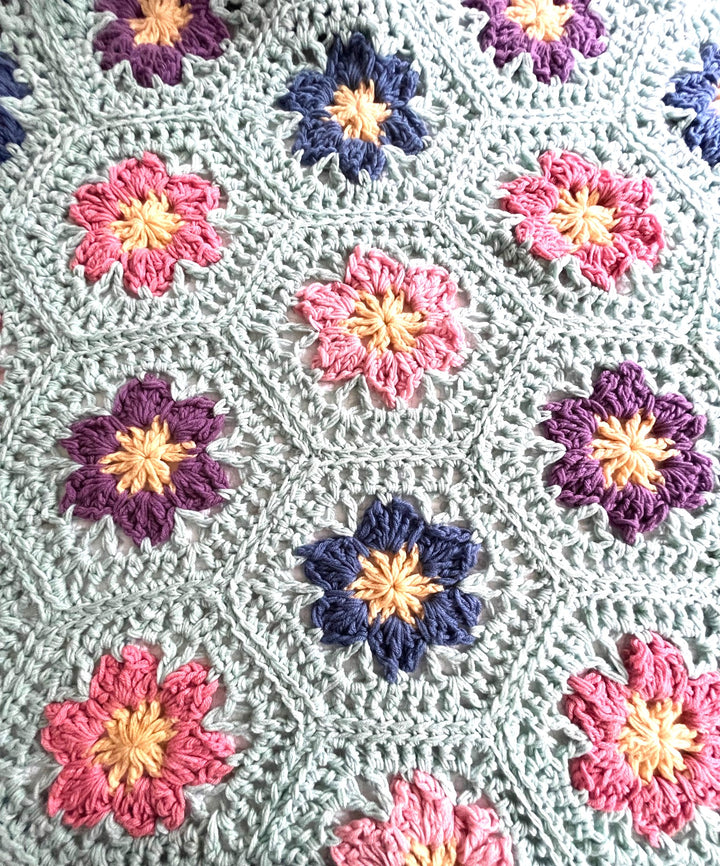 Flower Garden Afghan Crochet Pattern