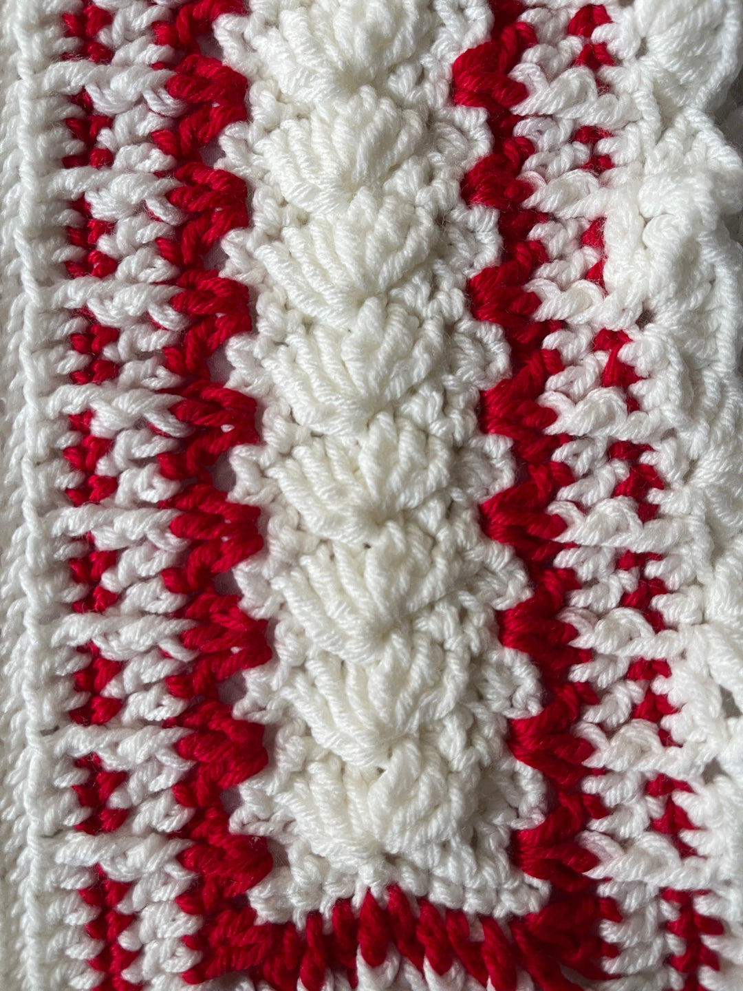 Candy Cane Panels Afghan Crochet Pattern