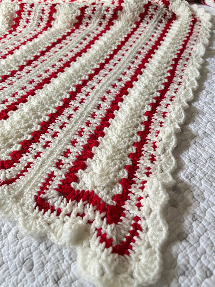 Candy Cane Panels Afghan Crochet Pattern