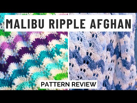 Malibu Ripple Afghan Crochet Pattern