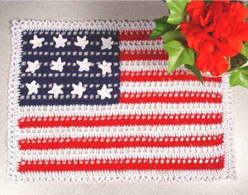 American Flag Doilies Crochet Pattern - Maggie's Crochet