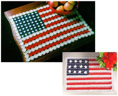 American Flag Doilies Crochet Pattern– Maggie's Crochet