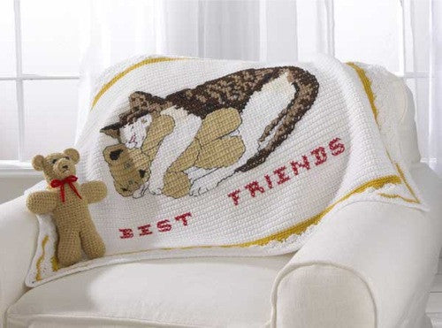 Best Friends Afghan and Bear Crochet Pattern - Maggie's Crochet