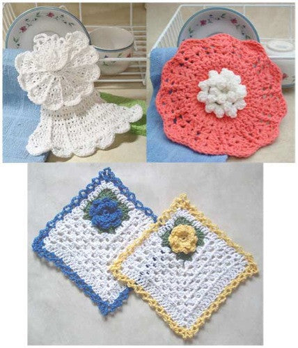 Dishcloth Collection Crochet Pattern - Maggie's Crochet