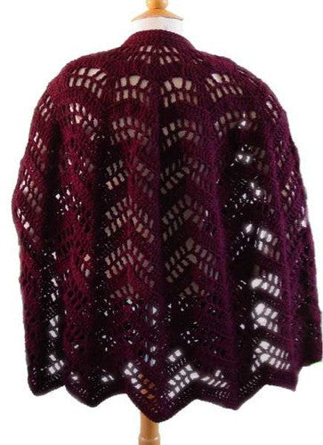 Lacy Ripple Cape Crochet Pattern - Maggie's Crochet