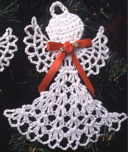 Lacy Angels Christmas Ornament Set - Maggie's Crochet