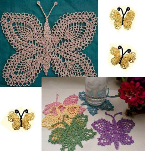 Lacy Butterflies Crochet Pattern - Maggie's Crochet