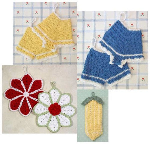 Old Fashioned Potholders Set 1 Crochet Pattern