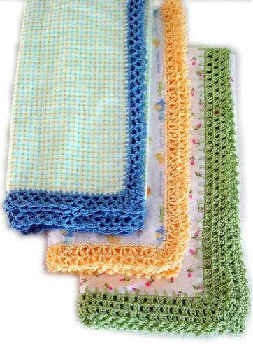 Receiving Blanket Eyelet Edging Crochet Pattern - Maggie's Crochet