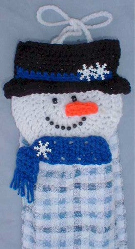 Santa and Snowman Towel Toppers Crochet Pattern - Maggie's Crochet