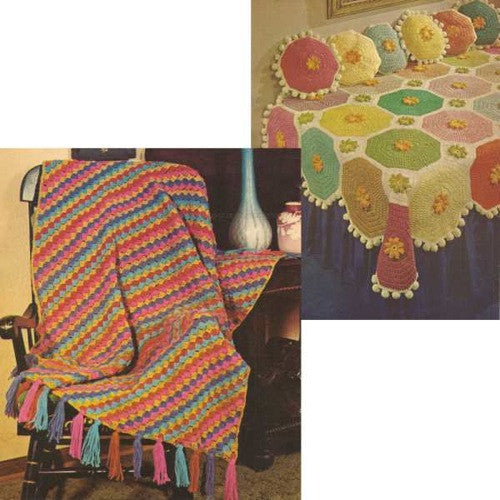 Scrap Retro Afghans Crochet Pattern - Maggie's Crochet