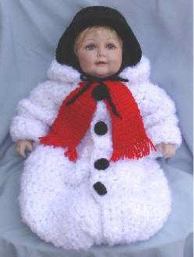 Snowman Baby Bunting Crochet Pattern - Maggie's Crochet