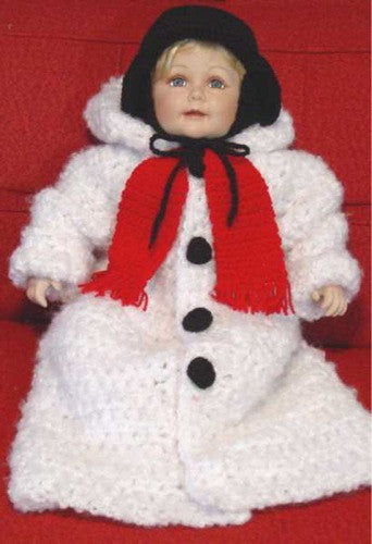 Snowman Baby Bunting Crochet Pattern - Maggie's Crochet