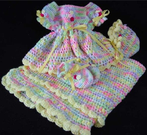 Springtime Baby Set Crochet Pattern - Maggie's Crochet