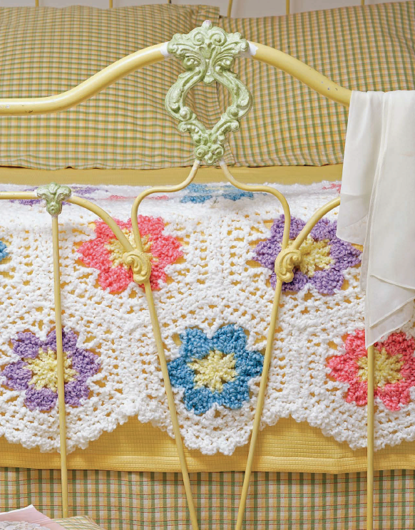 Flower Garden Afghan Crochet Pattern