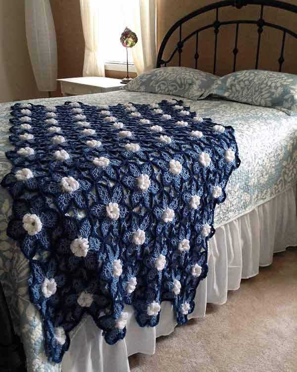 Starlit Floral Afghan Crochet Pattern - Maggie's Crochet