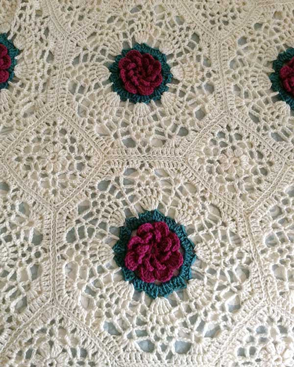 Garden Lace Afghans Crochet Pattern - Maggie's Crochet