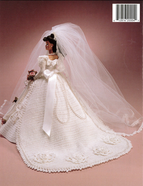 Vintage Barbie Bride in cheapest Crocheted White Dress