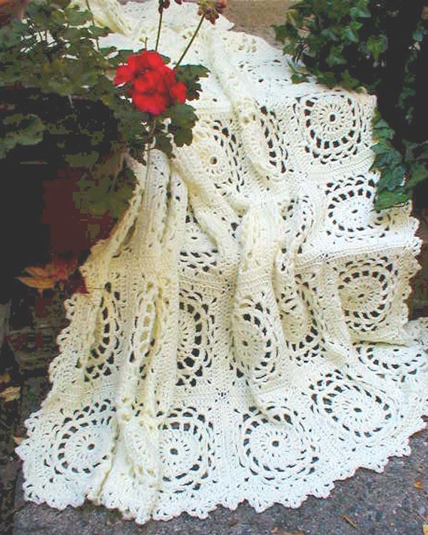 Garden Lace Afghans Crochet Pattern - Maggie's Crochet