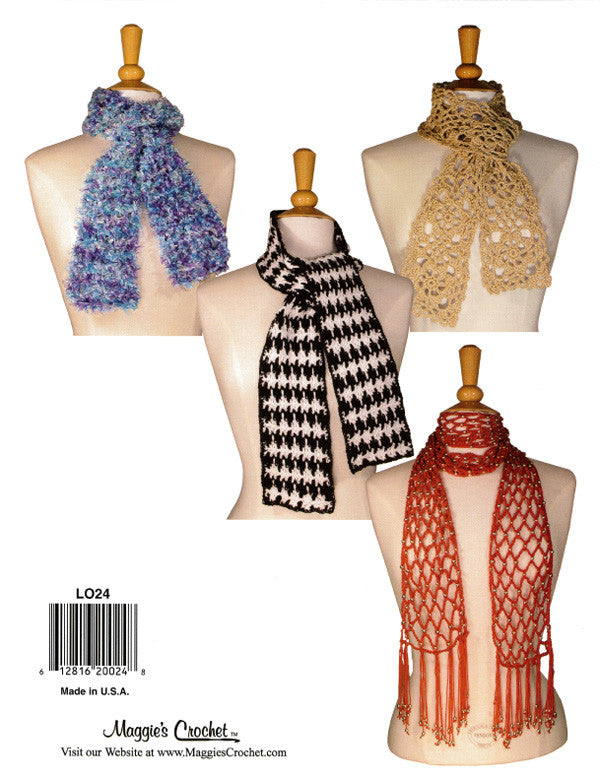 Scarves Crochet Pattern Leaflet - Maggie's Crochet