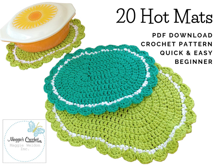 20 Hot Pad Crochet Patterns