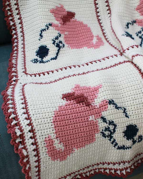 Country Kittens Afghan Crochet  Pattern - Maggie's Crochet