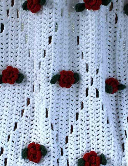 Filet Rose Afghan Crochet Pattern - Maggie's Crochet