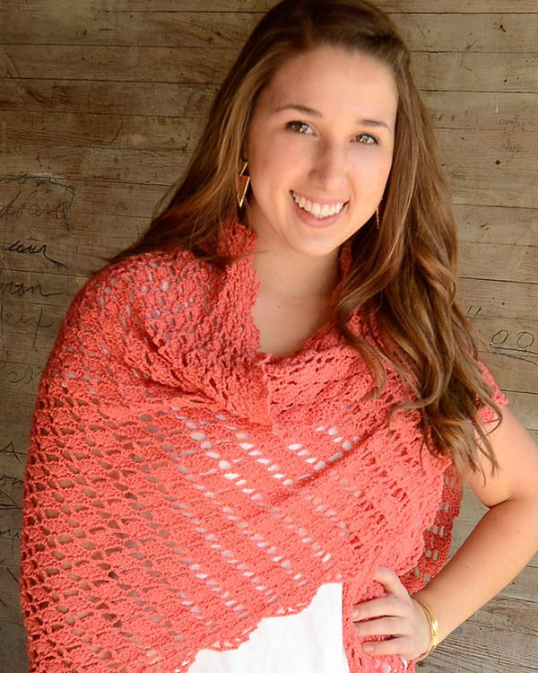 Flamingo Shawl Crochet Pattern - Maggie's Crochet