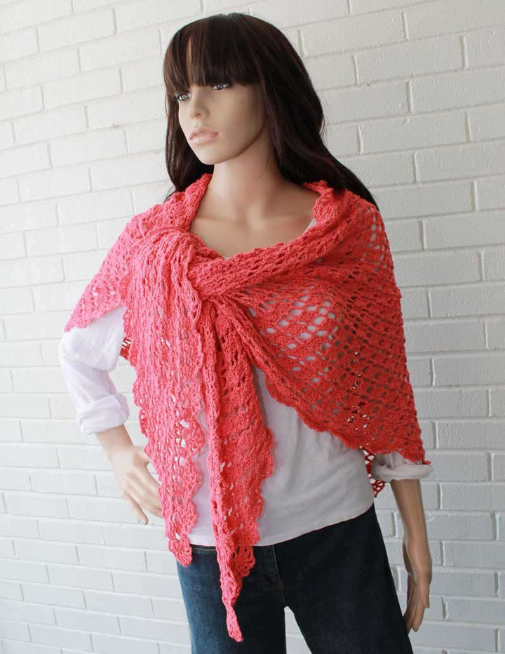 Flamingo Shawl Crochet Pattern - Maggie's Crochet